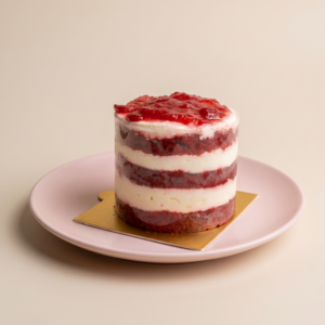 Red Velvet Strawberry Cake